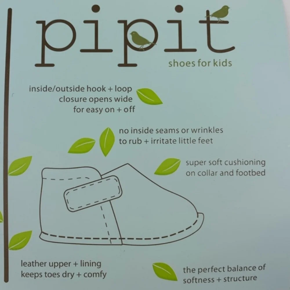 NWT Pipit Sky Tan/Beown & Olive Stripe Suede Bootie baby shoes NIB New in Box